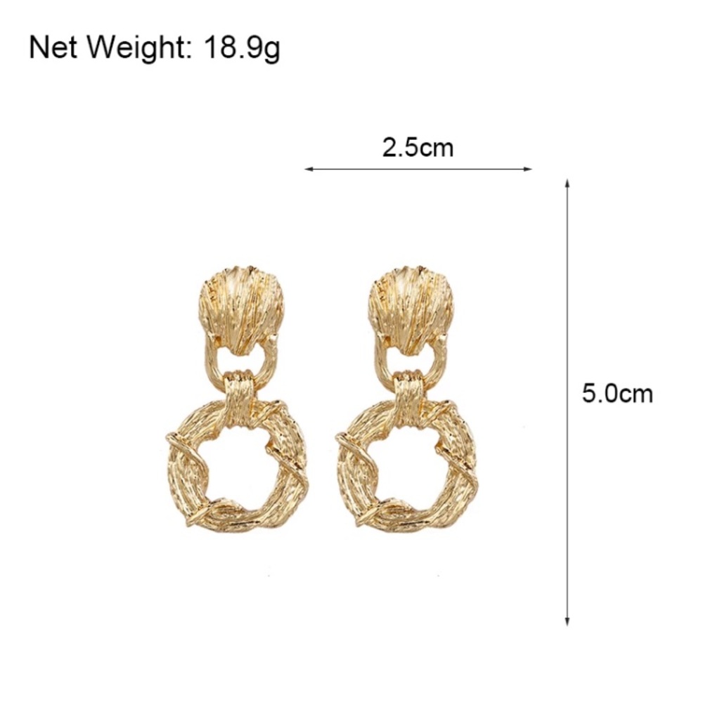 Fashion Gold Tone Earrings - Picture 4 of 6